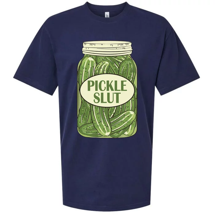 Pickle Slut Funny Sueded Cloud Jersey T-Shirt