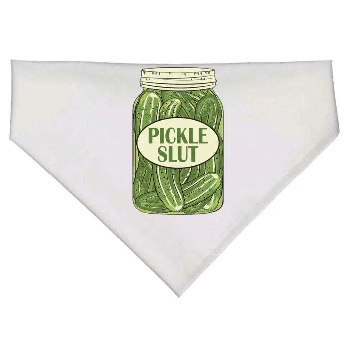 Pickle Slut Funny USA-Made Doggie Bandana