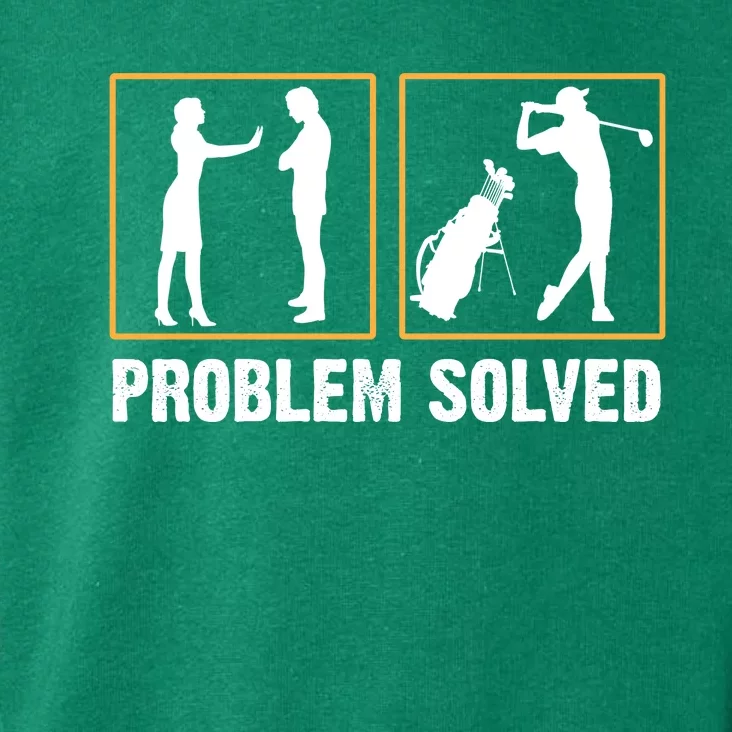 Problem Solved Funny Golfers Gift For Him Toddler Hoodie