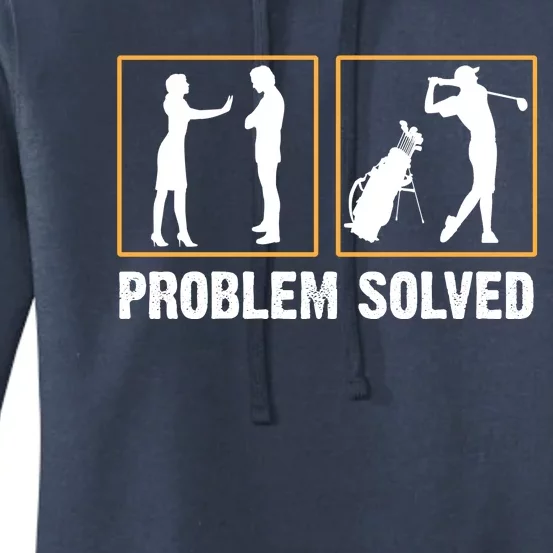 Problem Solved Funny Golfers Gift For Him Women's Pullover Hoodie