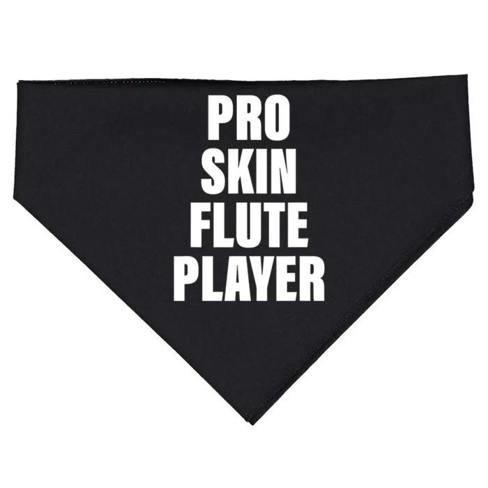 Pro Skin Flute Player Funny Musicians USA-Made Doggie Bandana