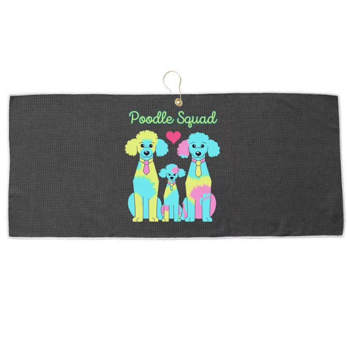 Poodle Squad Fun Design Large Microfiber Waffle Golf Towel