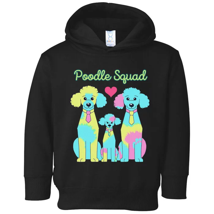 Poodle Squad Fun Design Toddler Hoodie