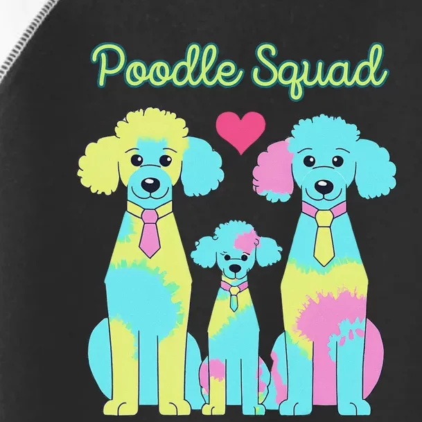 Poodle Squad Fun Design Toddler Fine Jersey T-Shirt