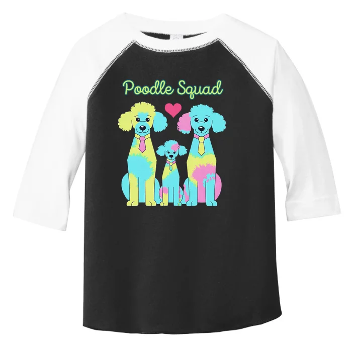 Poodle Squad Fun Design Toddler Fine Jersey T-Shirt