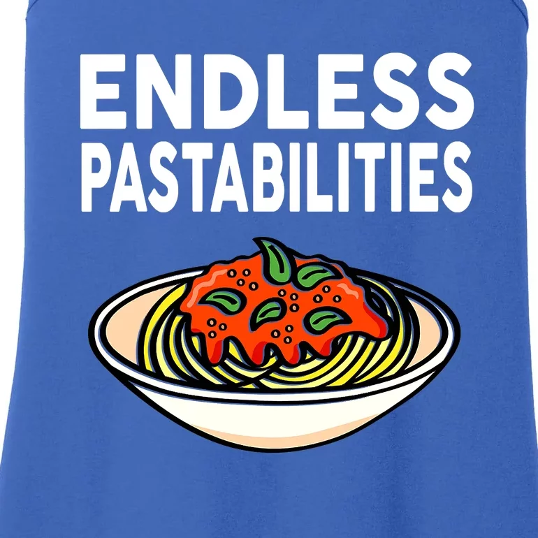 Pasta Spaghetti Funny Endless Pastabilities Ladies Essential Tank