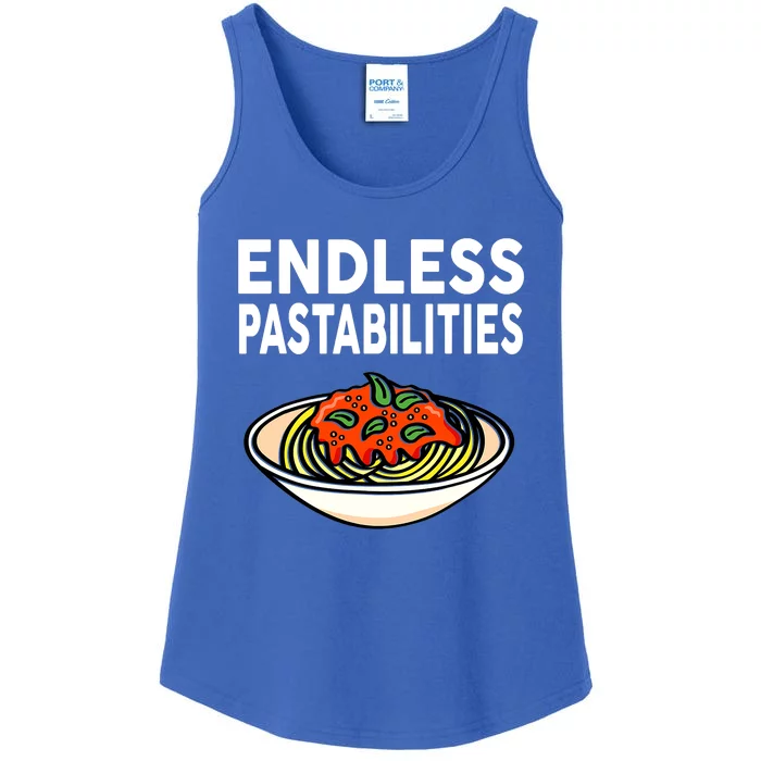 Pasta Spaghetti Funny Endless Pastabilities Ladies Essential Tank