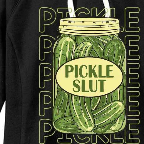 Pickle Slut Funny Pickle Slut Who Loves Pickles Apaprel Women's Fleece Hoodie