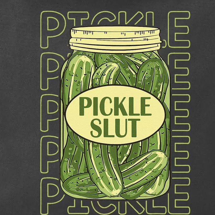 Pickle Slut Funny Pickle Slut Who Loves Pickles Apaprel Zip Tote Bag