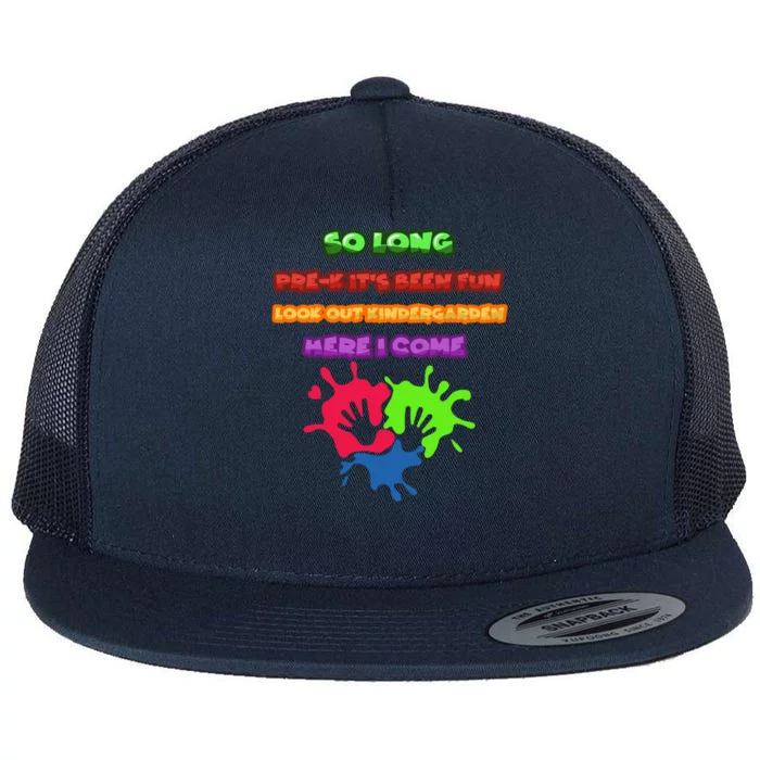 PreK School Funny Kindergarten Gift Flat Bill Trucker Hat