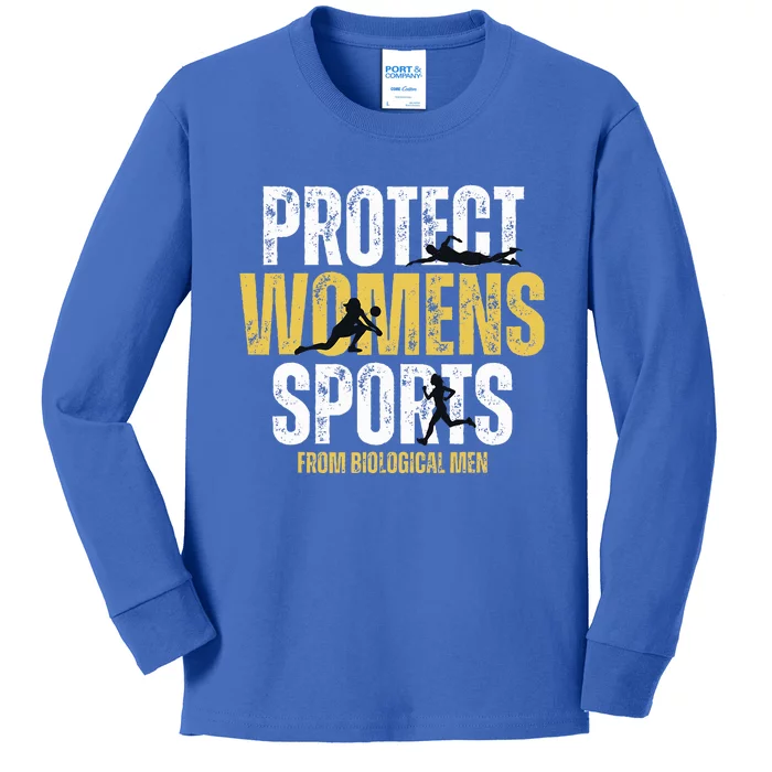 Protect Sports From Biological Political Kids Long Sleeve Shirt