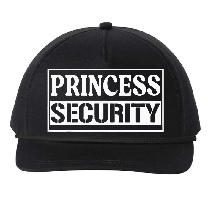 Princess Security Funny Birthday Halloween Party Design Snapback Five-Panel Rope Hat