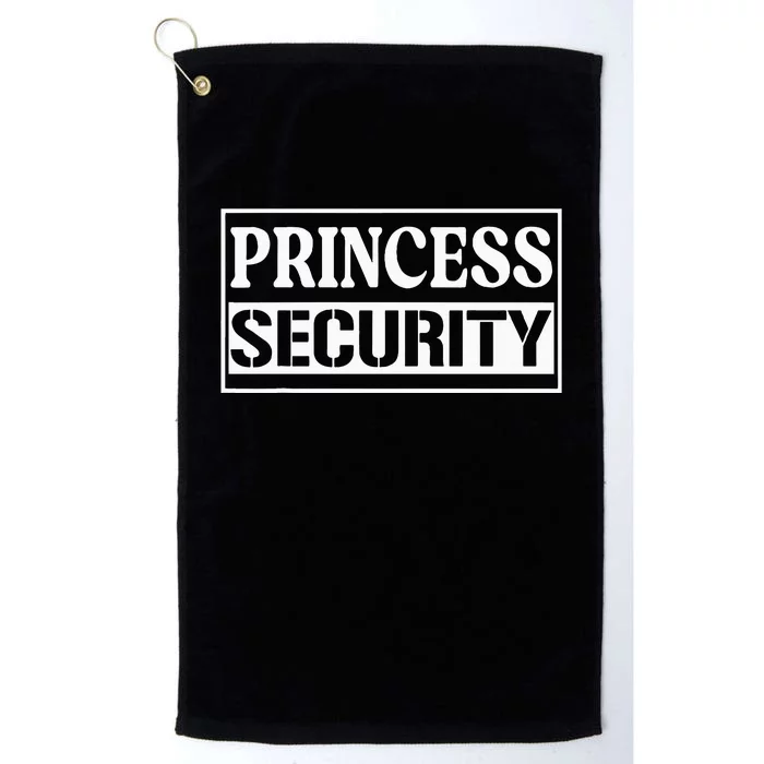 Princess Security Funny Birthday Halloween Party Design Platinum Collection Golf Towel