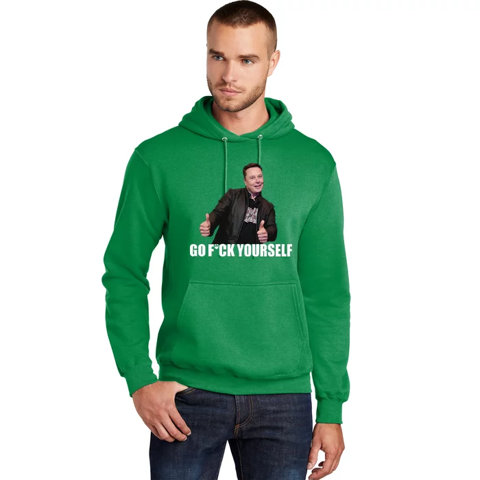 Papa Swolio Go Fuck Yourself Thumbs Up Funny Elon Musk Hoodie