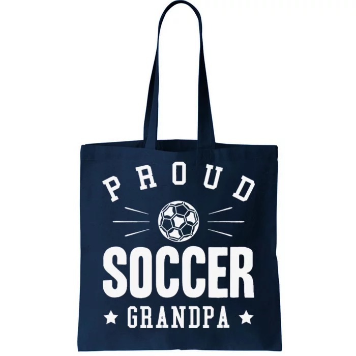 Proud Soccer Grandpa Gift Tote Bag