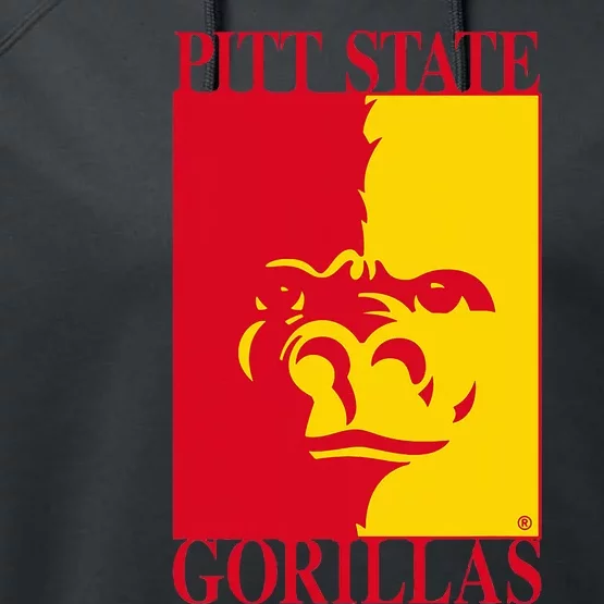 Pittsburg State Gorillas Pitt State Logo Performance Fleece Hoodie