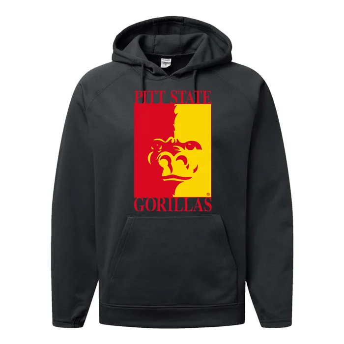 Pittsburg State Gorillas Pitt State Logo Performance Fleece Hoodie