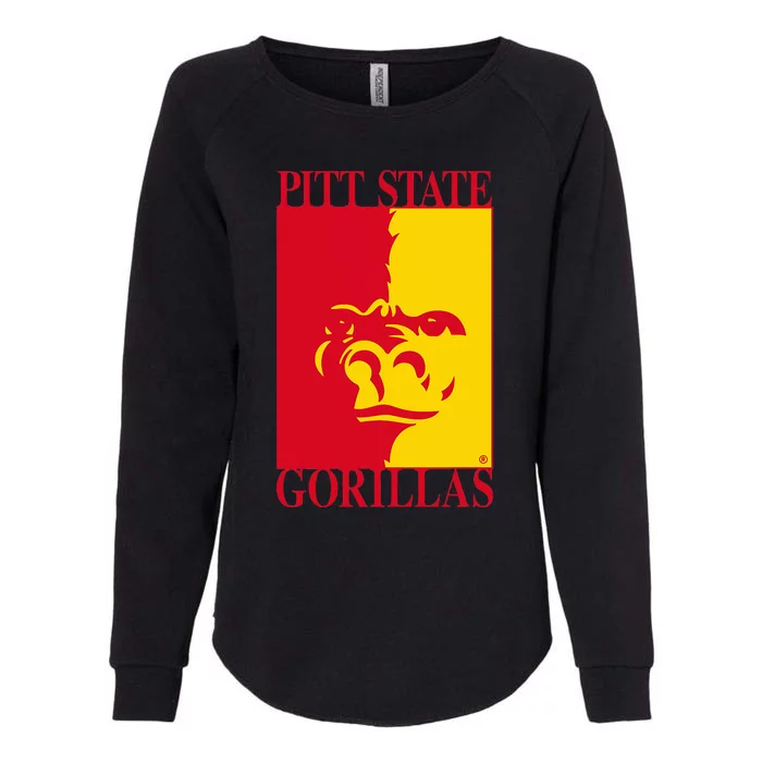 Pittsburg State Gorillas Pitt State Logo Womens California Wash Sweatshirt