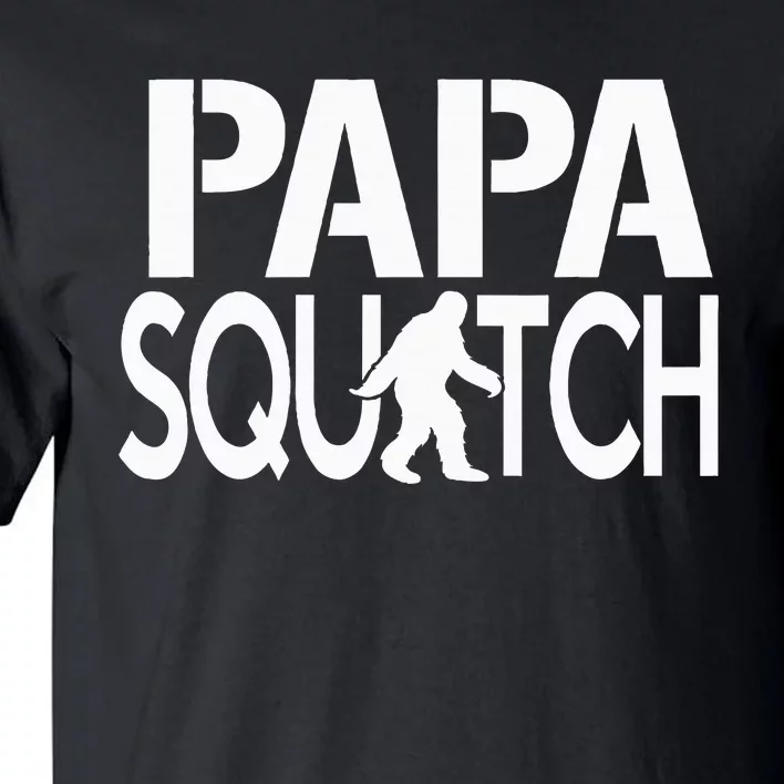 Papa Squatch Gifts for Dad Sasquatch Bigfoot Tall T-Shirt