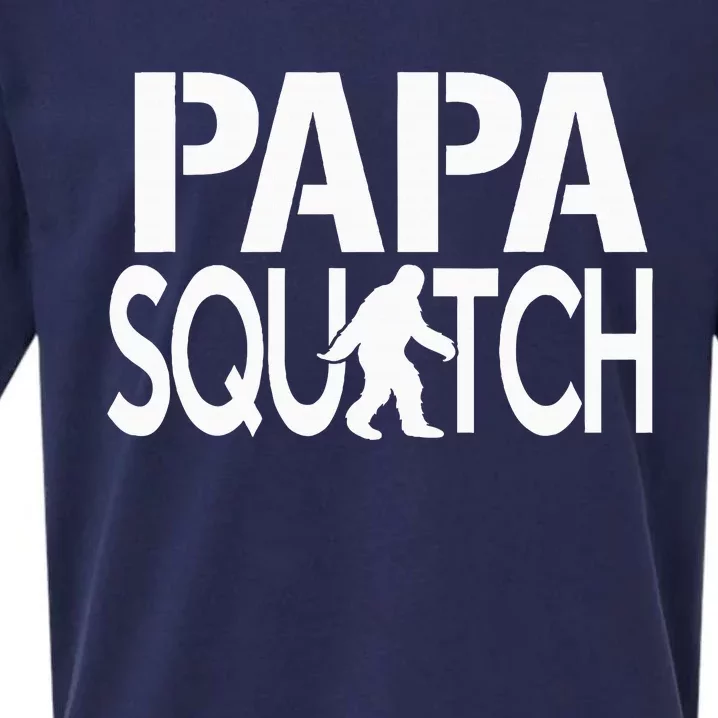 Papa Squatch Gifts for Dad Sasquatch Bigfoot Sueded Cloud Jersey T-Shirt