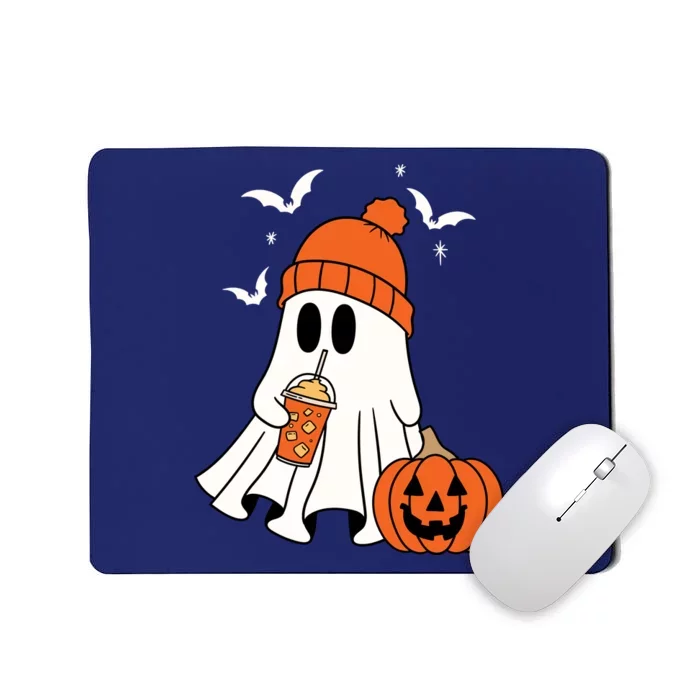 Pumpkin Spice Ghost Spooky Season Mousepad