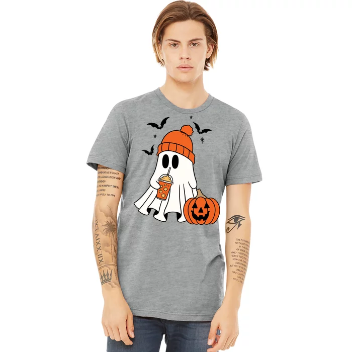 Pumpkin Spice Ghost Spooky Season Premium T-Shirt