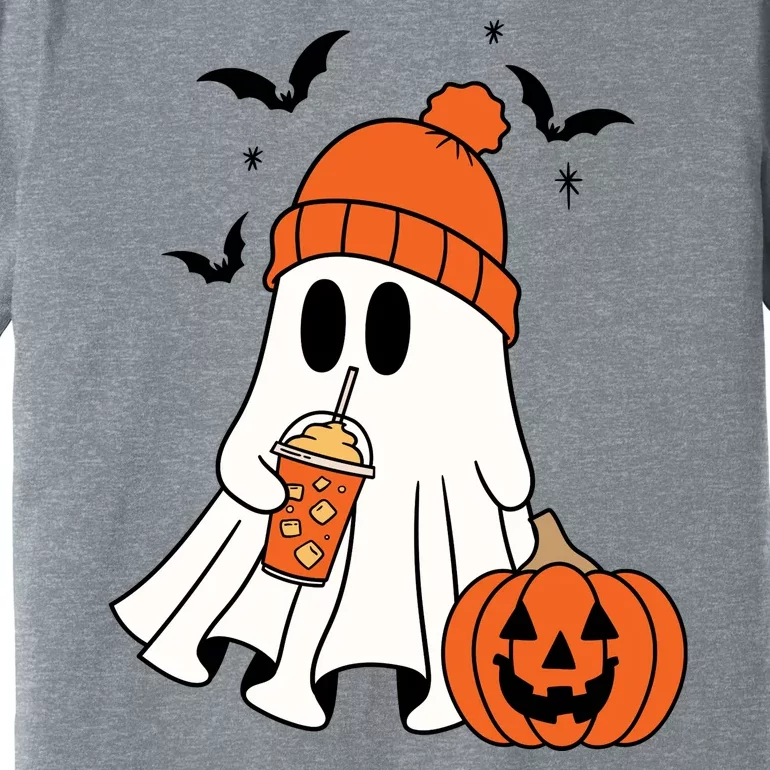 Pumpkin Spice Ghost Spooky Season Premium T-Shirt