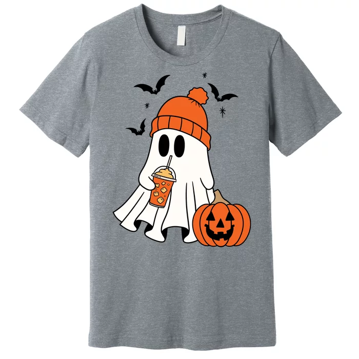 Pumpkin Spice Ghost Spooky Season Premium T-Shirt