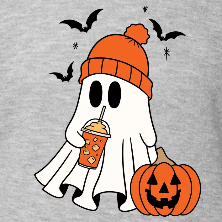 Pumpkin Spice Ghost Spooky Season Toddler Sweatshirt