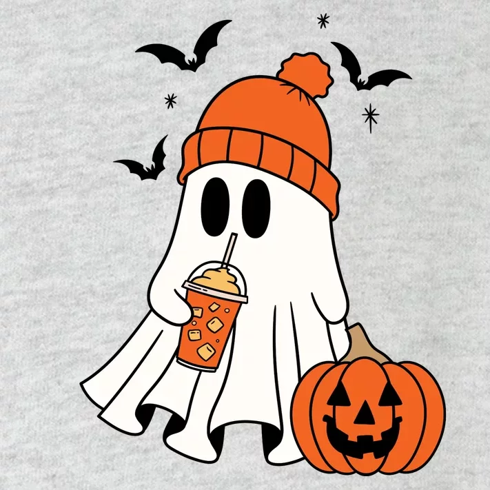 Pumpkin Spice Ghost Spooky Season Toddler Long Sleeve Shirt