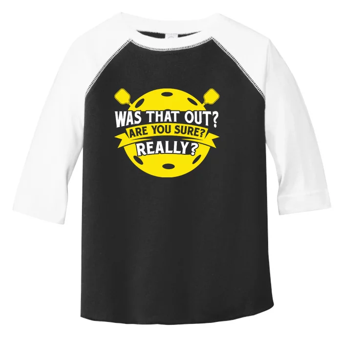 Pickleball Sports Game Equipment Pickleball Gift Toddler Fine Jersey T-Shirt