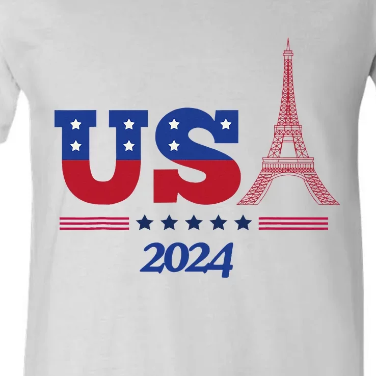 Paris Sport Games V-Neck T-Shirt