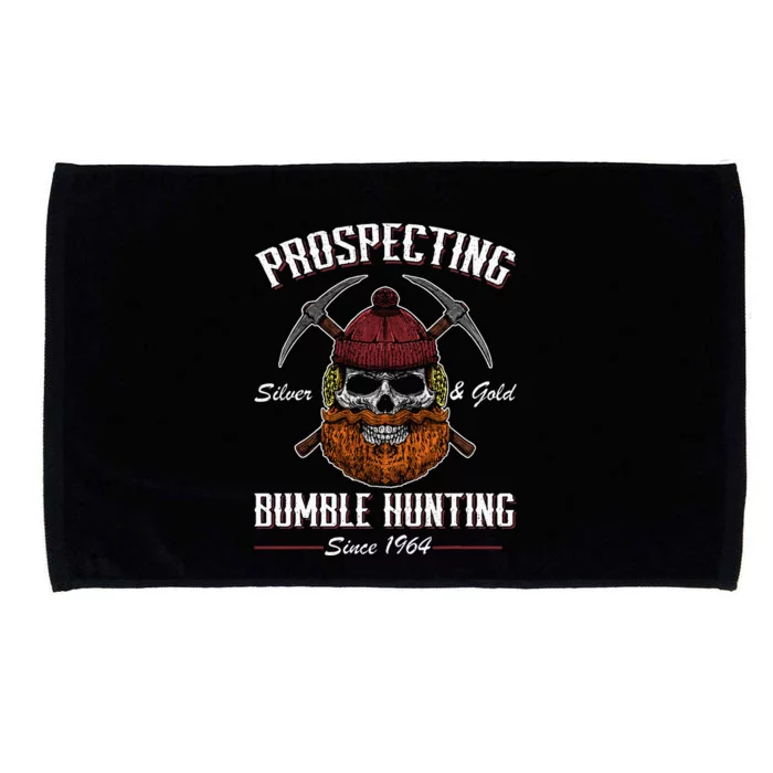 Prospecting Silver & Gold Bumble Hunting Since 1964 Microfiber Hand Towel