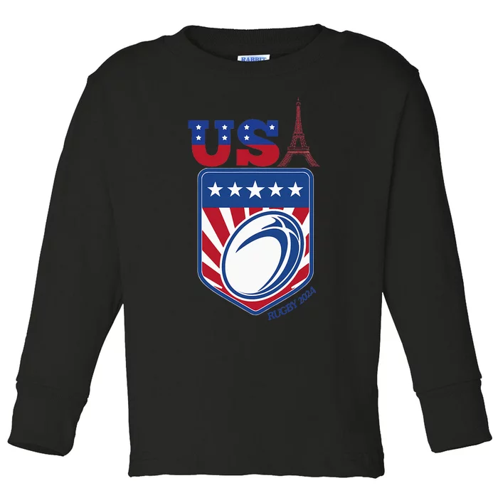 Paris Sport Games Rugby Toddler Long Sleeve Shirt