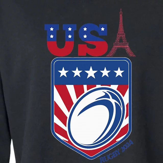 Paris Sport Games Rugby Cropped Pullover Crew