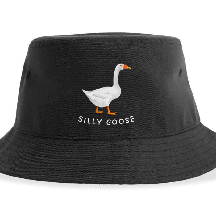 Playful Silly Goose Design Quirky And Fun Sustainable Bucket Hat