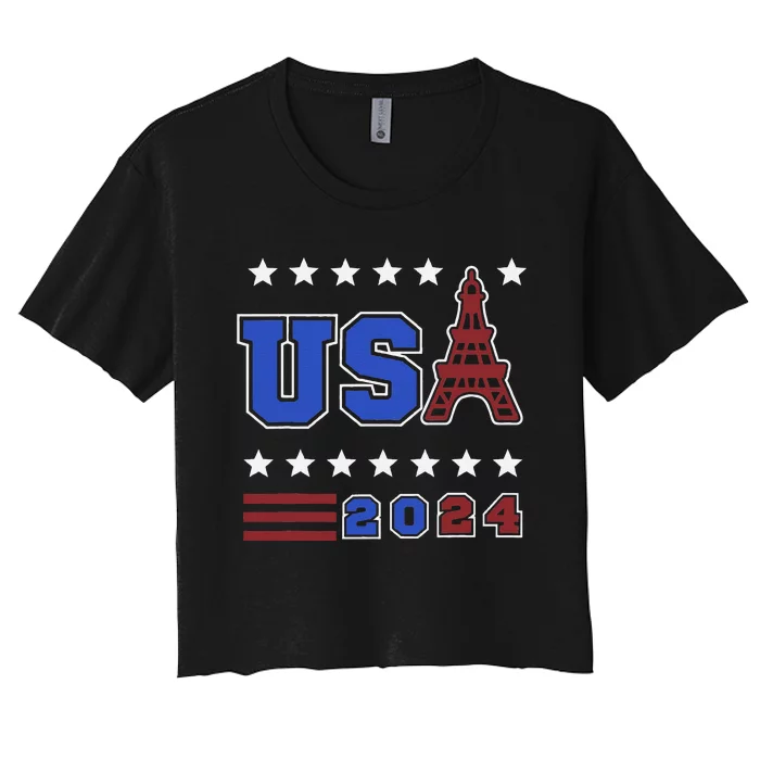 Paris Sports Games Women's Crop Top Tee