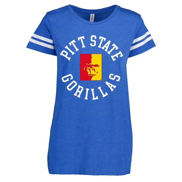 Pitt State Gorillas Classic Collegiate Circle Enza Ladies Jersey Football T-Shirt