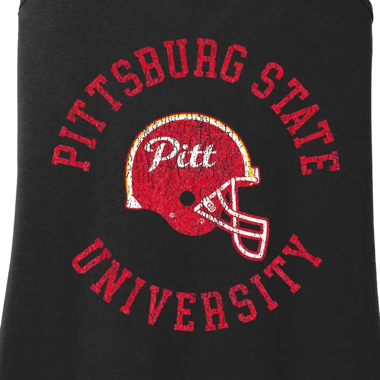 Pitt State Gorillas Football Retro Helmet Ladies Essential Tank