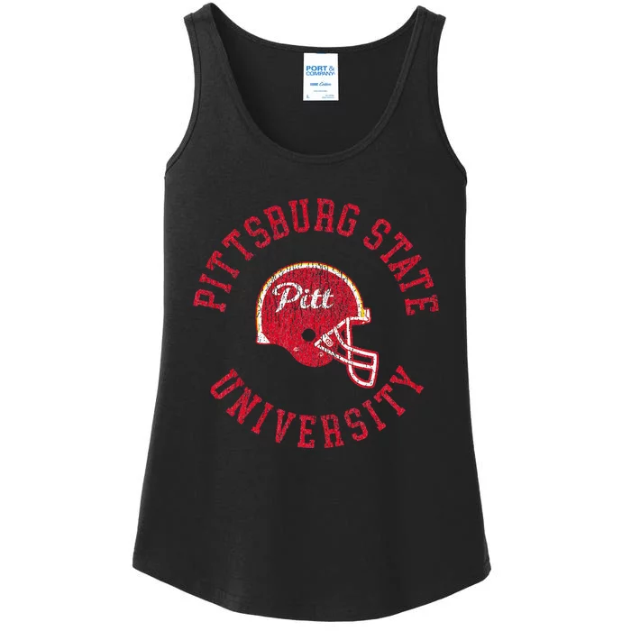 Pitt State Gorillas Football Retro Helmet Ladies Essential Tank