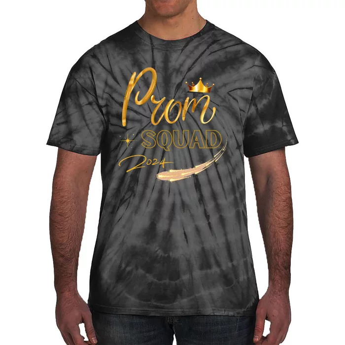 Prom Squad Graduate Class Of 2024 Party Tie-Dye T-Shirt