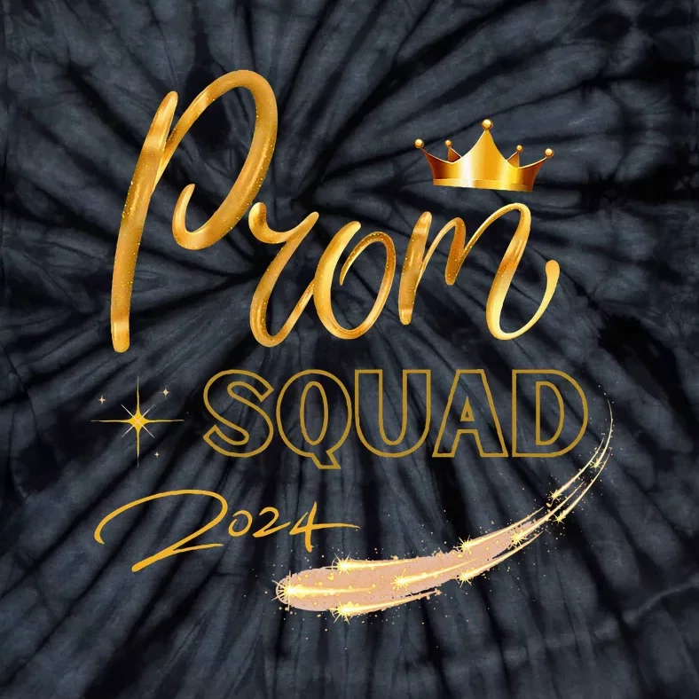 Prom Squad Graduate Class Of 2024 Party Tie-Dye T-Shirt