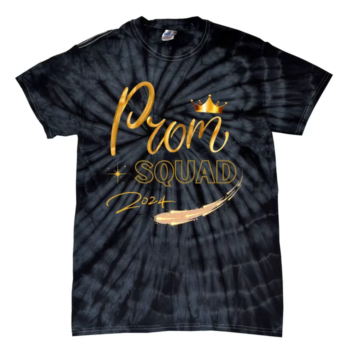 Prom Squad Graduate Class Of 2024 Party Tie-Dye T-Shirt