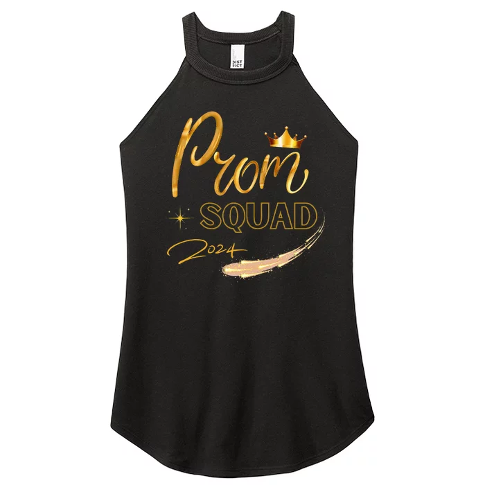 Prom Squad Graduate Class Of 2024 Party Women’s Perfect Tri Rocker Tank