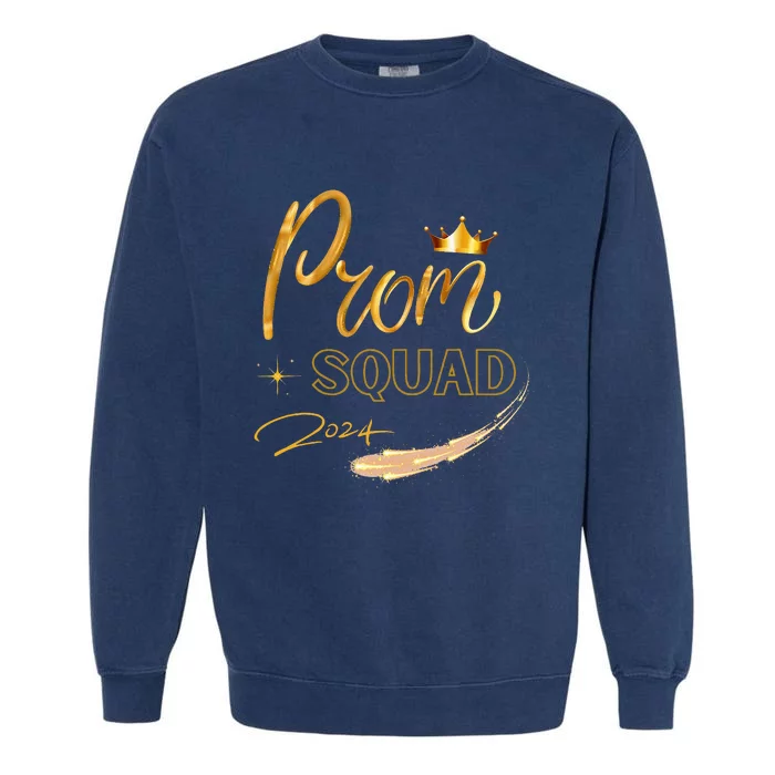 Prom Squad Graduate Class Of 2024 Party Garment-Dyed Sweatshirt