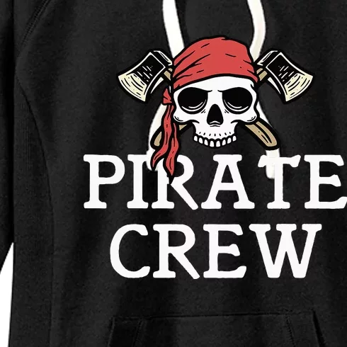 Pirate Squad Graphic Design Pirate Crew Women's Fleece Hoodie