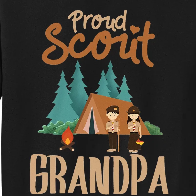 Proud Scout Grandpa Camping Scout Scouting Leader Adventure Sweatshirt