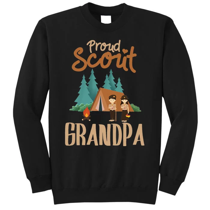 Proud Scout Grandpa Camping Scout Scouting Leader Adventure Sweatshirt