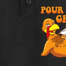 Pour Some Gravy On Me Turkey Day Thanksgiving Dry Zone Grid Performance Polo