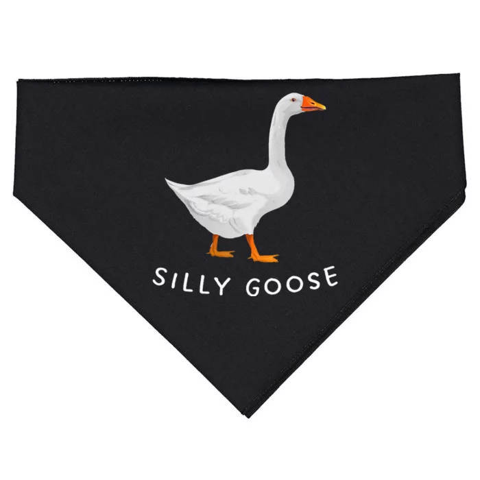 Playful Silly Goose Design Quirky And Fun USA-Made Doggie Bandana